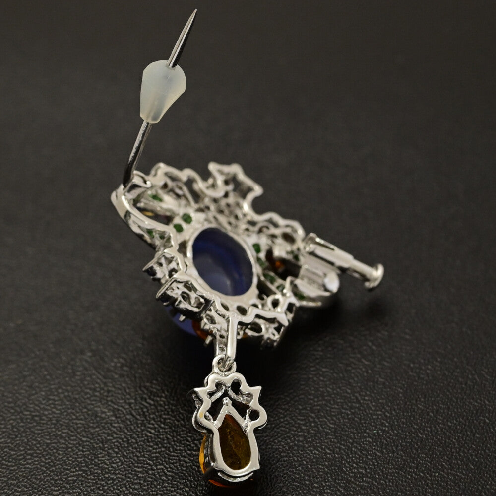 カルセドニー ブローチ・ピンタック