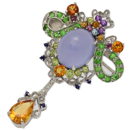 カルセドニー ブローチ・ピンタック