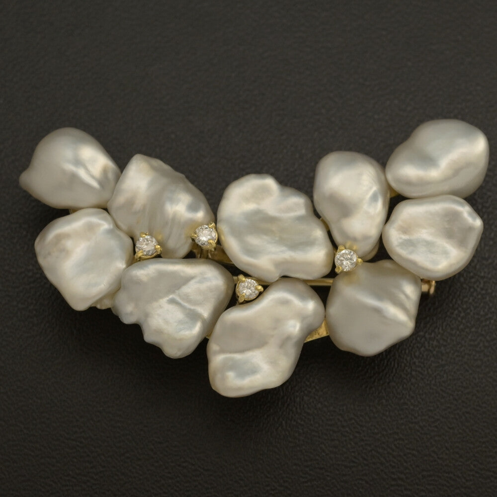 真珠（パール） ブローチ・ピンタック