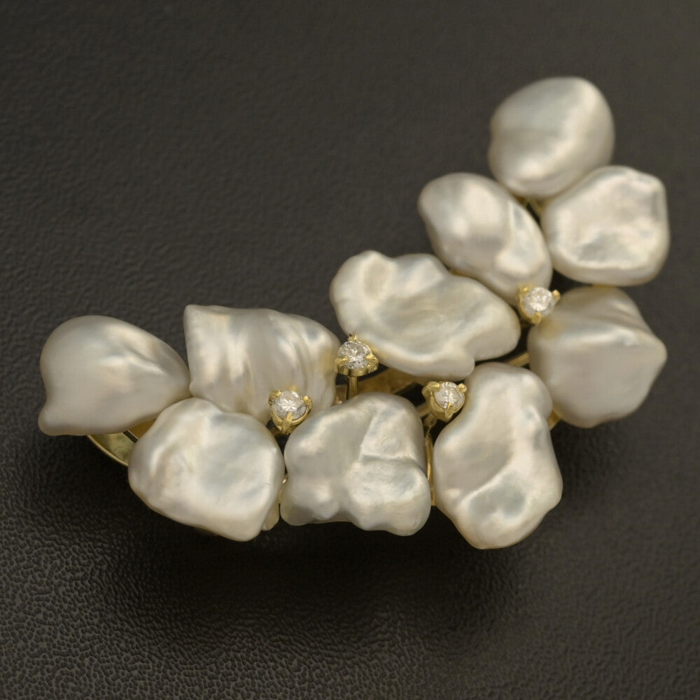 真珠（パール） ブローチ・ピンタック