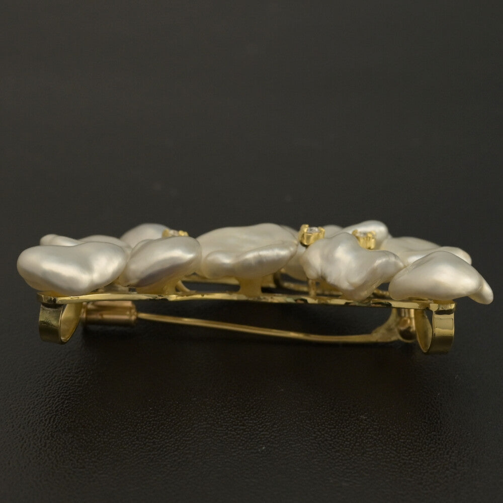 真珠（パール） ブローチ・ピンタック