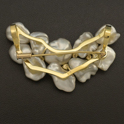 真珠（パール） ブローチ・ピンタック