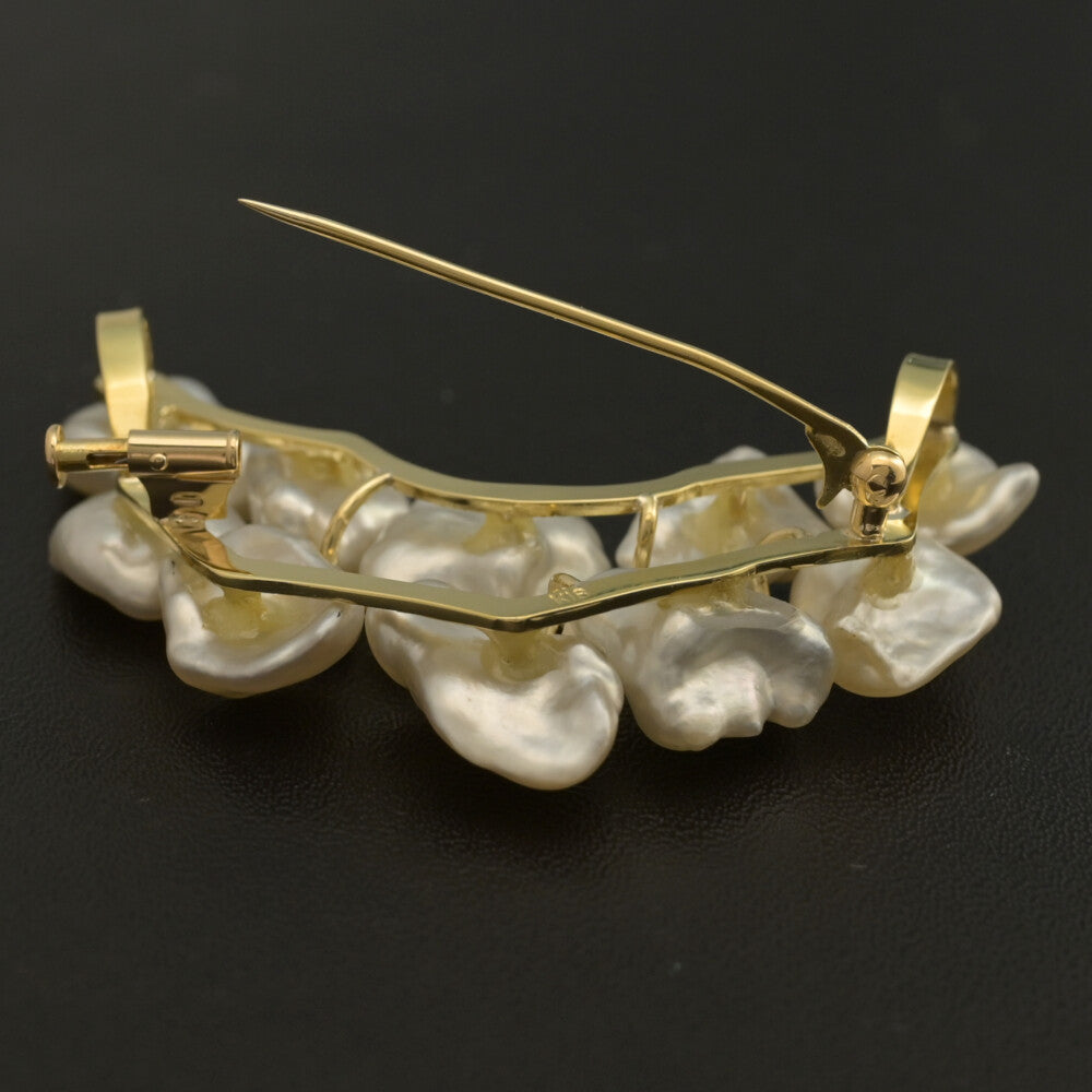 真珠（パール） ブローチ・ピンタック