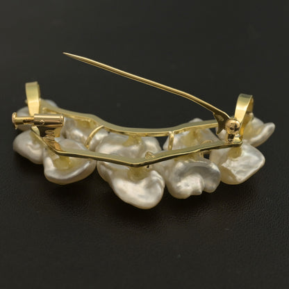 真珠（パール） ブローチ・ピンタック