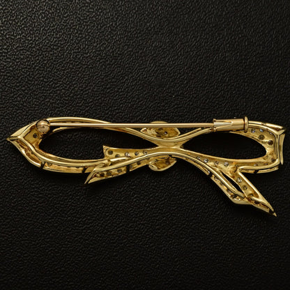 ダイヤモンド ブローチ・ピンタック