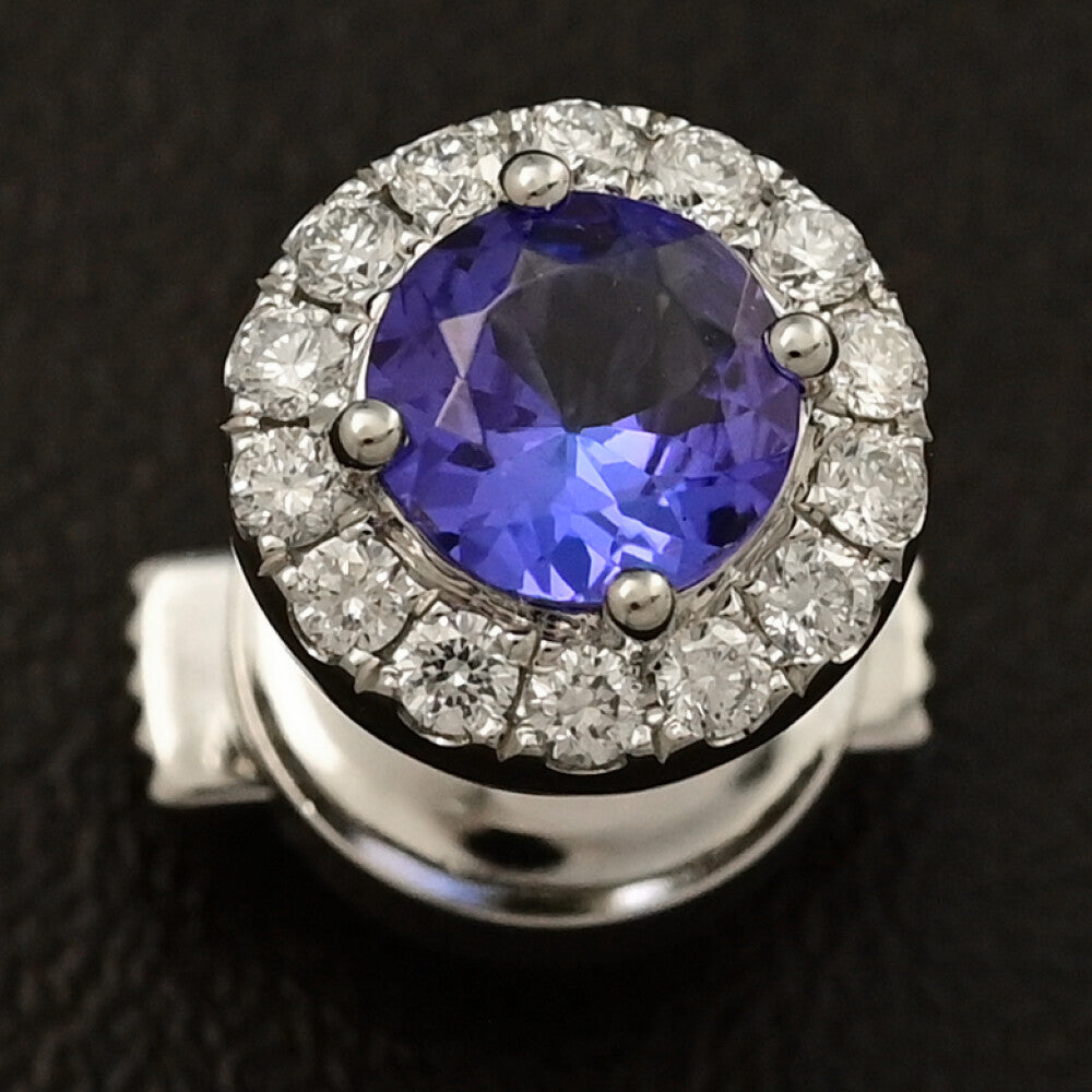 サファイア ブローチ・ピンタック