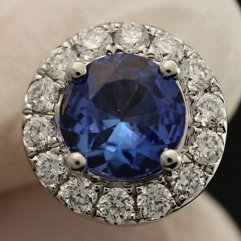 サファイア ブローチ・ピンタック