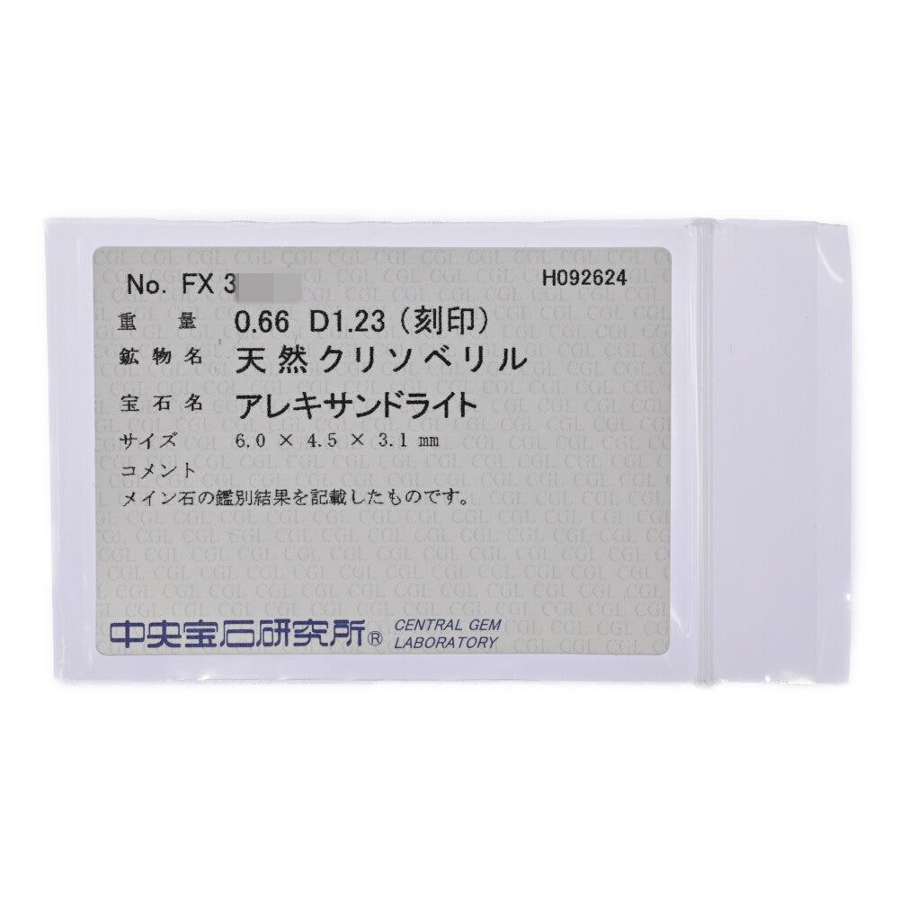 アレキサンドライト ペンダントトップ