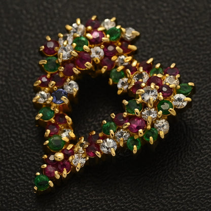 マルチストーン ペンダントトップ