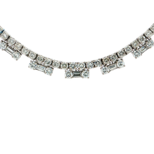 6.84ct ダイヤモンド ネックレス  18K WG マグニフィセント