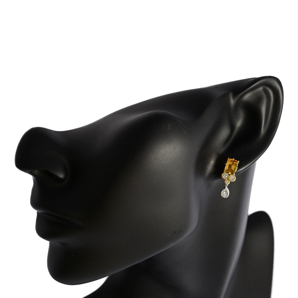 シトリン ピアス