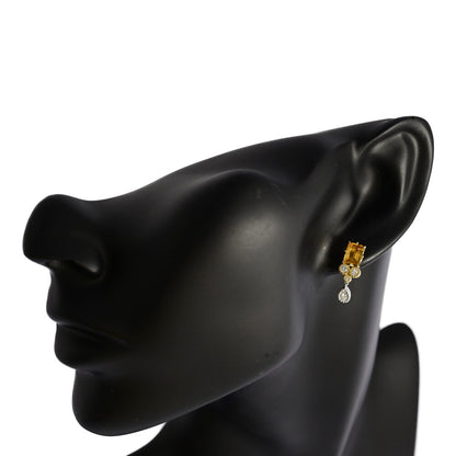 シトリン ピアス
