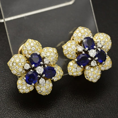 サファイア イヤリング