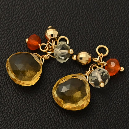 マルチストーン ピアス