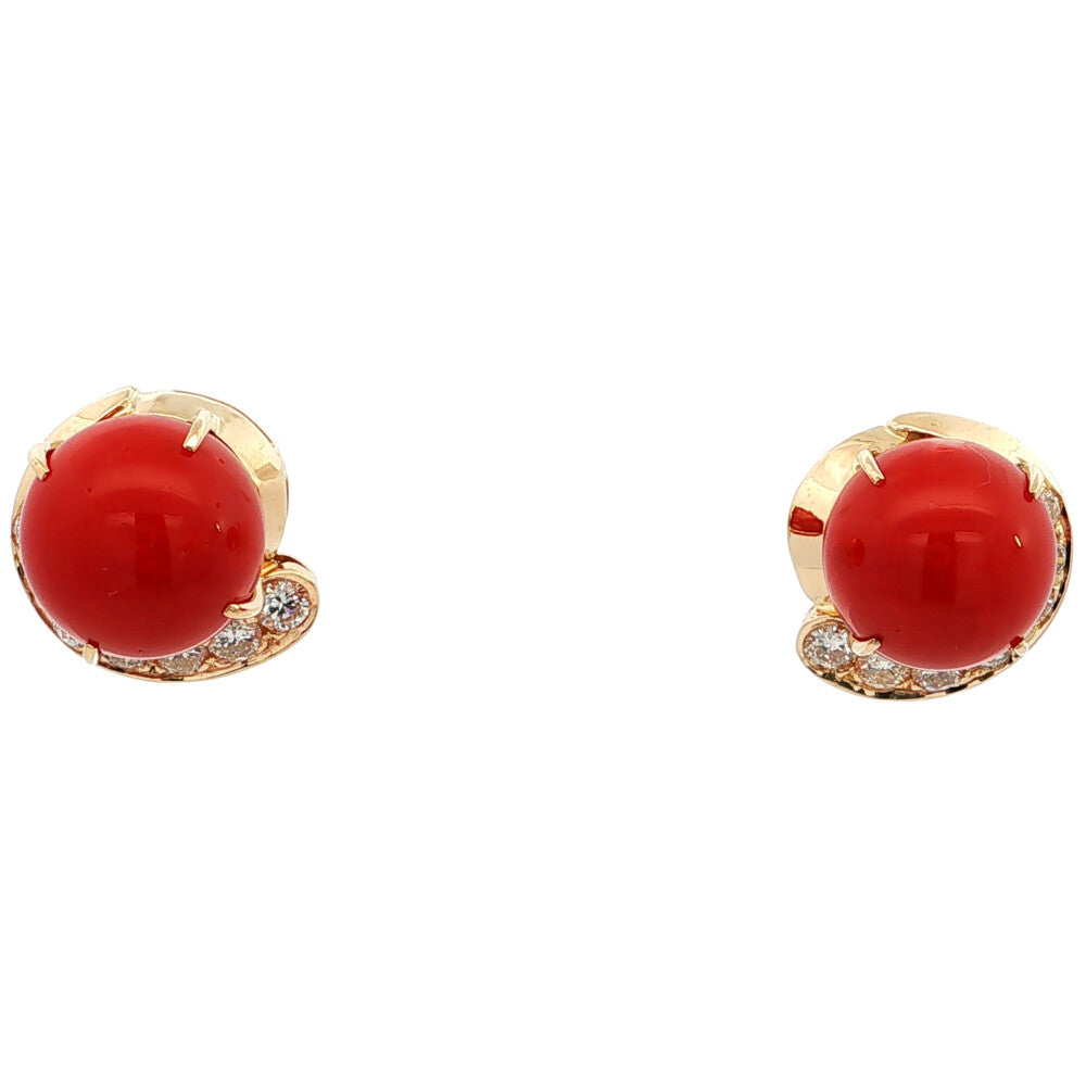 珊瑚（コーラル） ピアス