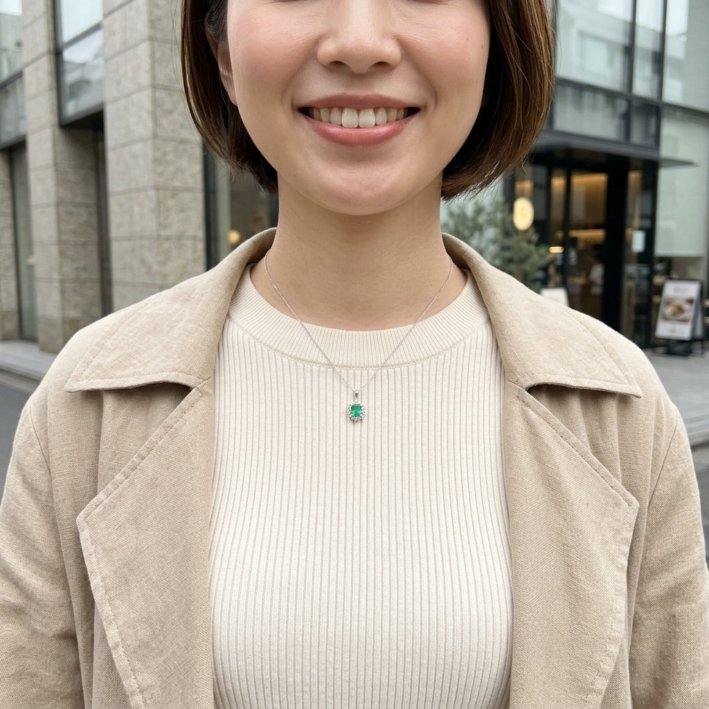 エメラルド ペンダントトップ