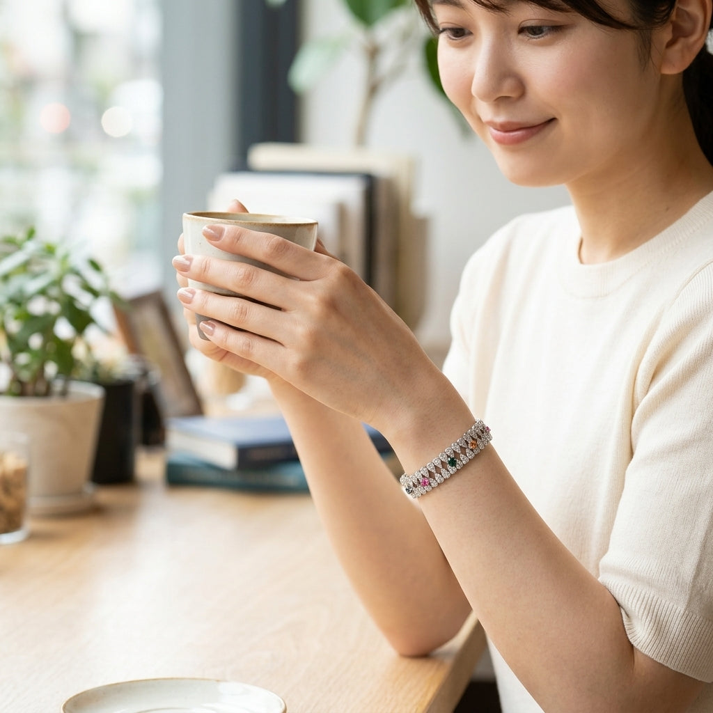 マルチストーン ブレスレット