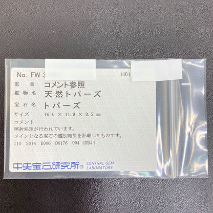 ブルートパーズ ペンダントトップ
