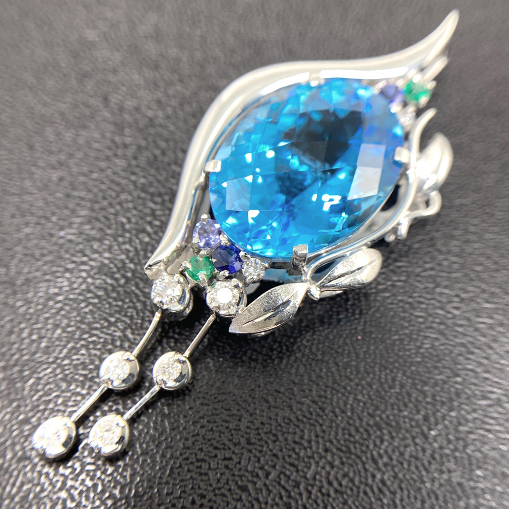 ブルートパーズ ペンダントトップ