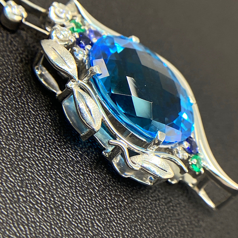 ブルートパーズ ペンダントトップ