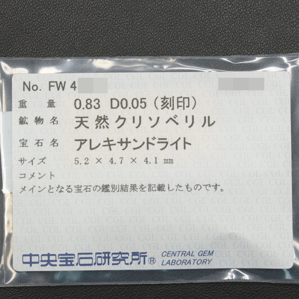 アレキサンドライト ペンダントトップ