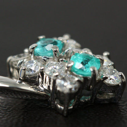 0.33ct パライバトルマリン ダイヤモンド ネックレス・ペンダント