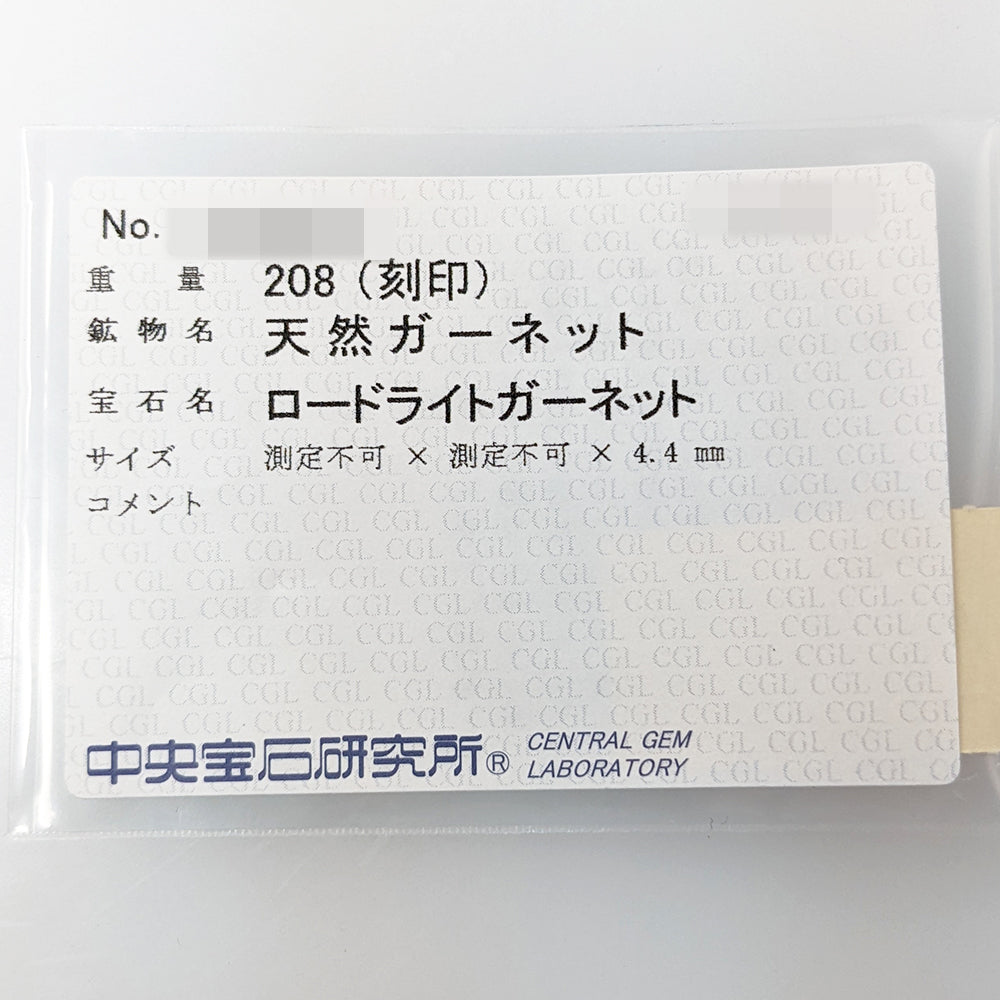 ガーネット ピアス
