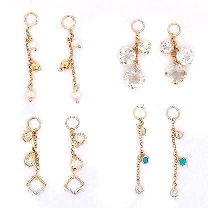 マルチストーン ピアス