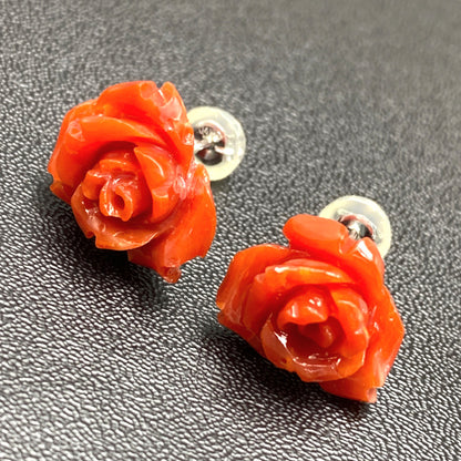 珊瑚（コーラル） ピアス